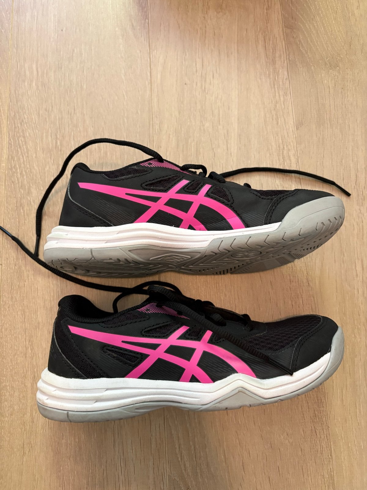 ASICS Sportschoenen Zwart/Roze - Maat 37, Ophalen of Verzenden, Zo goed als nieuw, Zwart, Sportschoenen