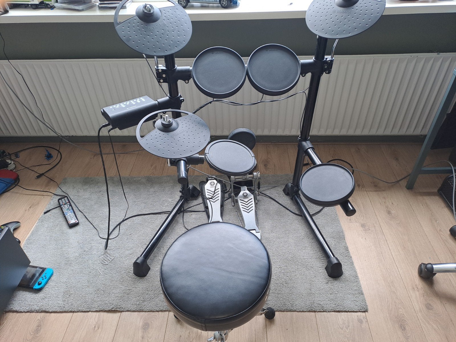 Yamaha DTX Elektronisch drumstel met Fame versterker, Ophalen of Verzenden, Gebruikt, Yamaha, Elektronisch