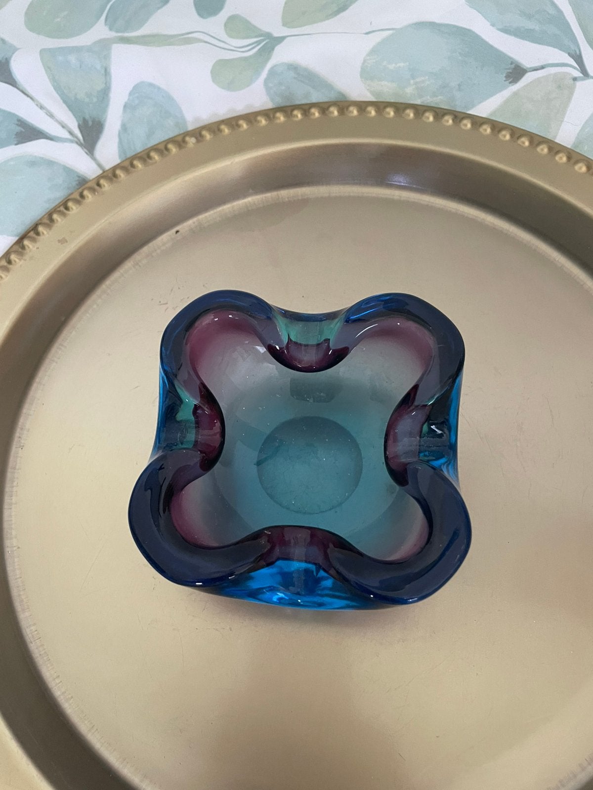 Murano schaaltje blauw€12,50, Ophalen of Verzenden