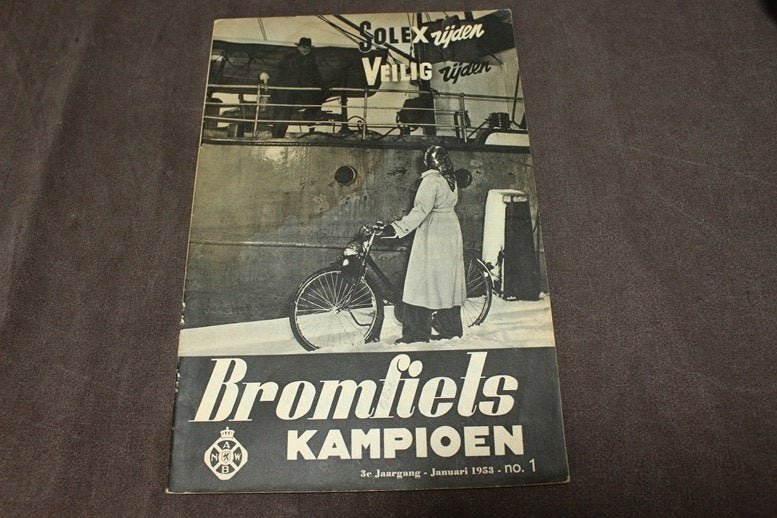 blad Bromfiets Kampioen januari 1953 DMF Nestor, Ophalen of Verzenden, Gebruikt