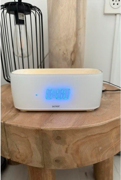 Digitale wekkerradio, merk Denver, met Ipod docking station, Ophalen of Verzenden, Zo goed als nieuw, Digitaal