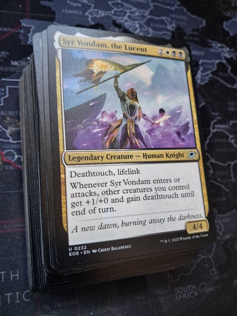 MTG Commander Budget Deck Syr Vondam zwart wit tokens, Ophalen of Verzenden, Zo goed als nieuw, Speeldeck