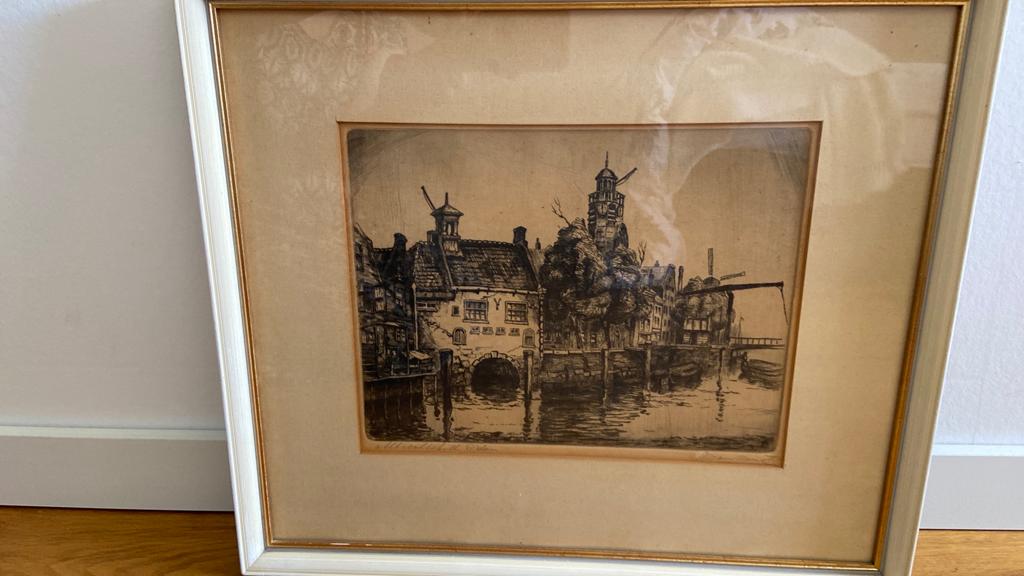 Ets Albrechtskolk Rotterdam door, Ophalen of Verzenden