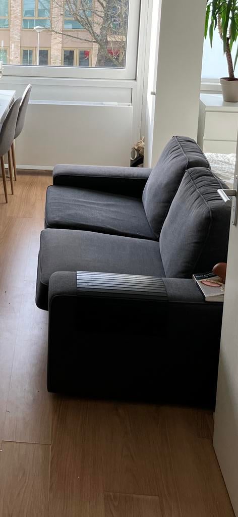 Ikea Kivik 2,5-zits bank - Donkergrijs, Huis en Inrichting, Banken | Bankstellen, Ophalen, Gebruikt, Driepersoons, 75 tot 100 cm