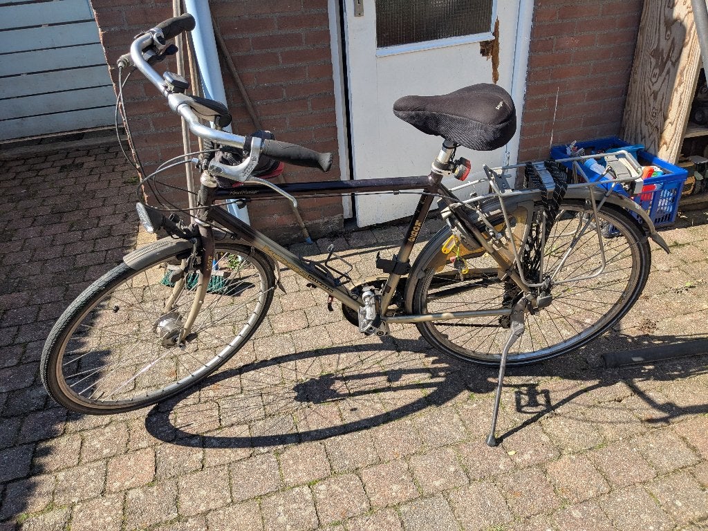 Herenfiets, Gebruikt, Velgrem, Versnellingen, 49 tot 53 cm