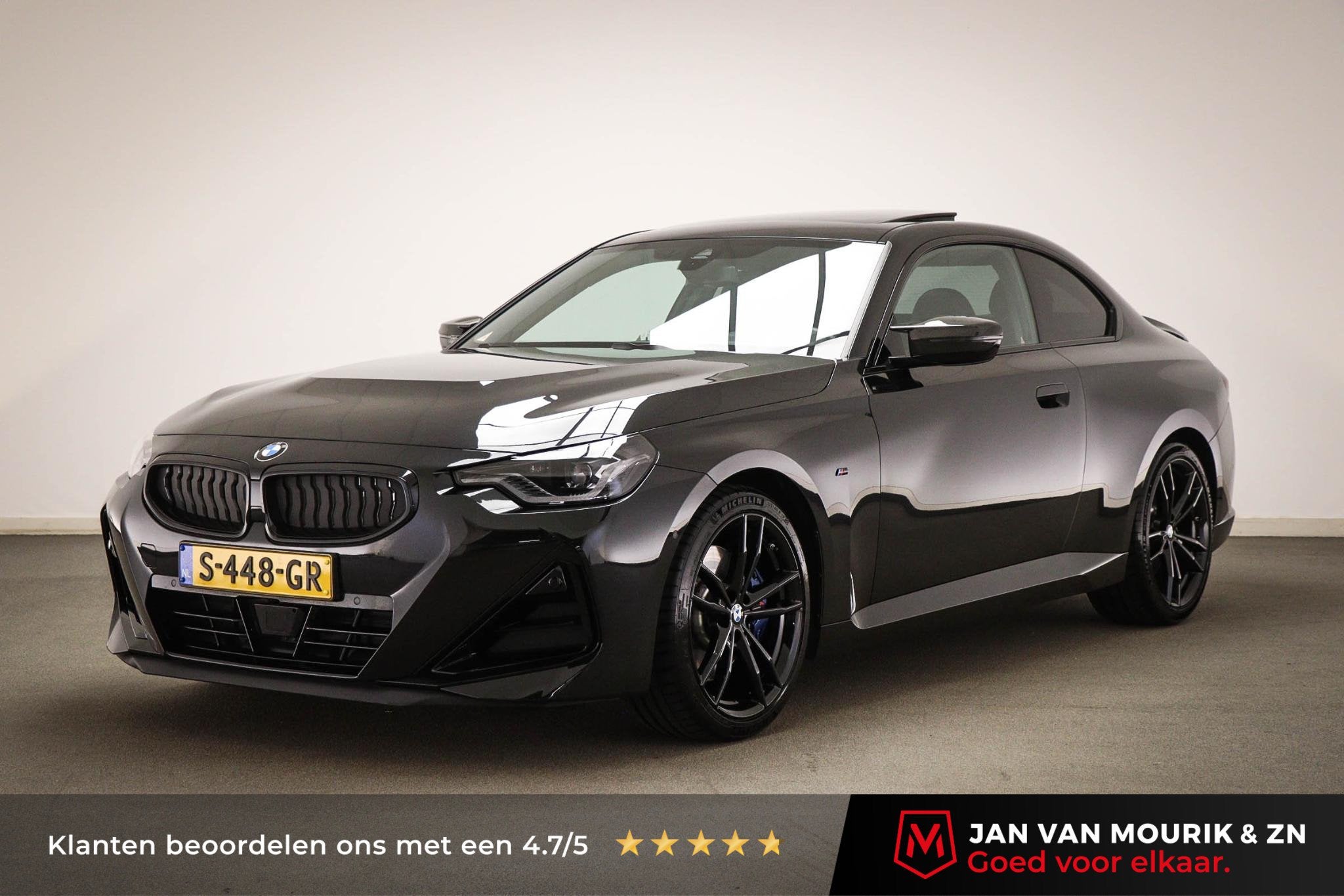 BMW 2-serie Coupé M240i xDrive High Executive | SCHUIFDAK |, Gebruikt, Met garantie (alle), 4 stoelen, Zwart