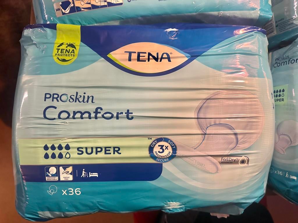 Tena Proskin Comfort Super incontinentie inleggers 5.- pst, Verzenden, Nieuw