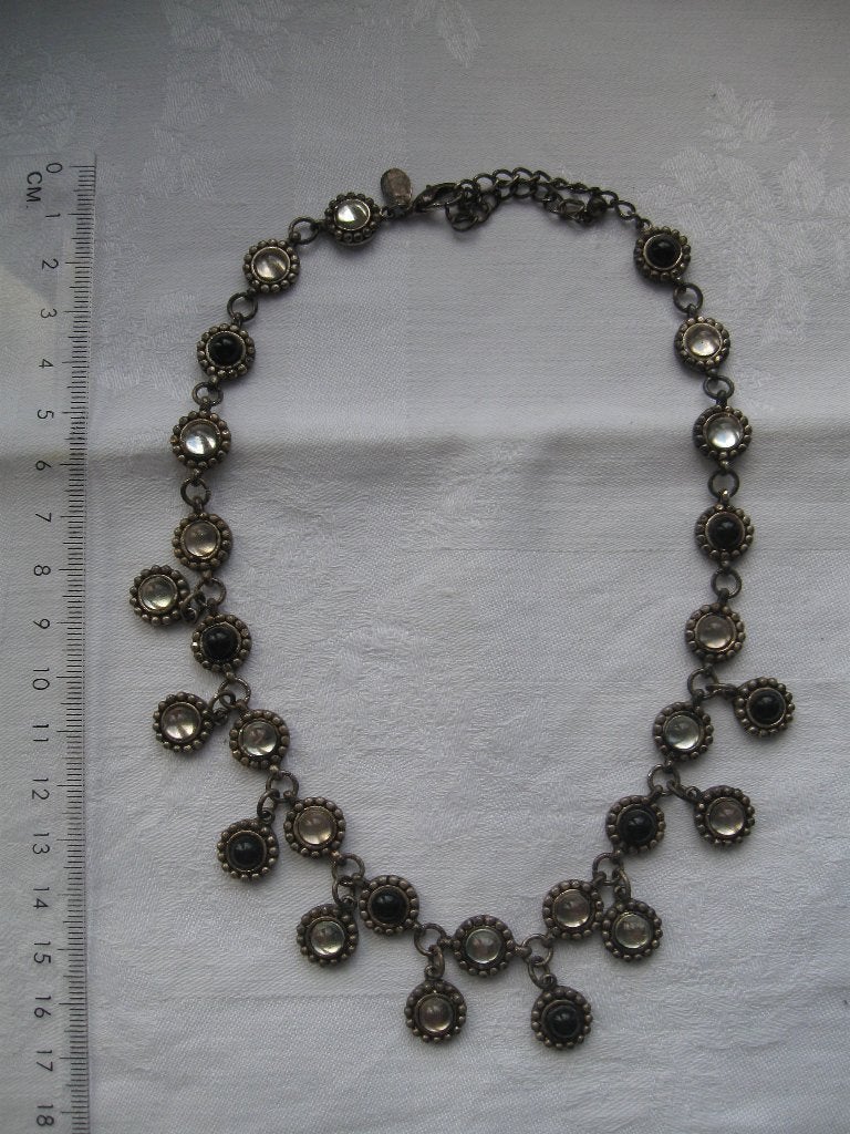 MKM DESIGN mooie aparte ketting, Sieraden, Tassen en Uiterlijk, Ophalen of Verzenden, Zo goed als nieuw, Zilver, Overige materialen