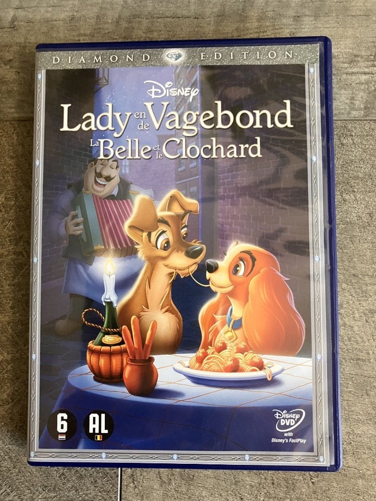 Lady En De Vagebond, Tekenfilm, Ophalen of Verzenden, Zo goed als nieuw, Alle leeftijden