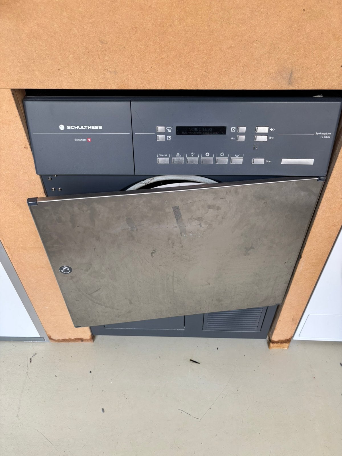 Schulthess droger en wasmachine, Ophalen, 1200 tot 1600 toeren, Gebruikt, Minder dan 85 cm