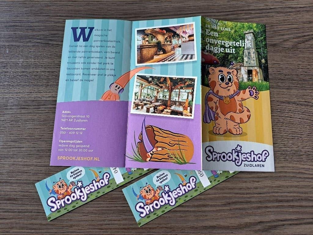 Kaartjes Sprookjeshof, Twee personen, Ticket of Toegangskaart