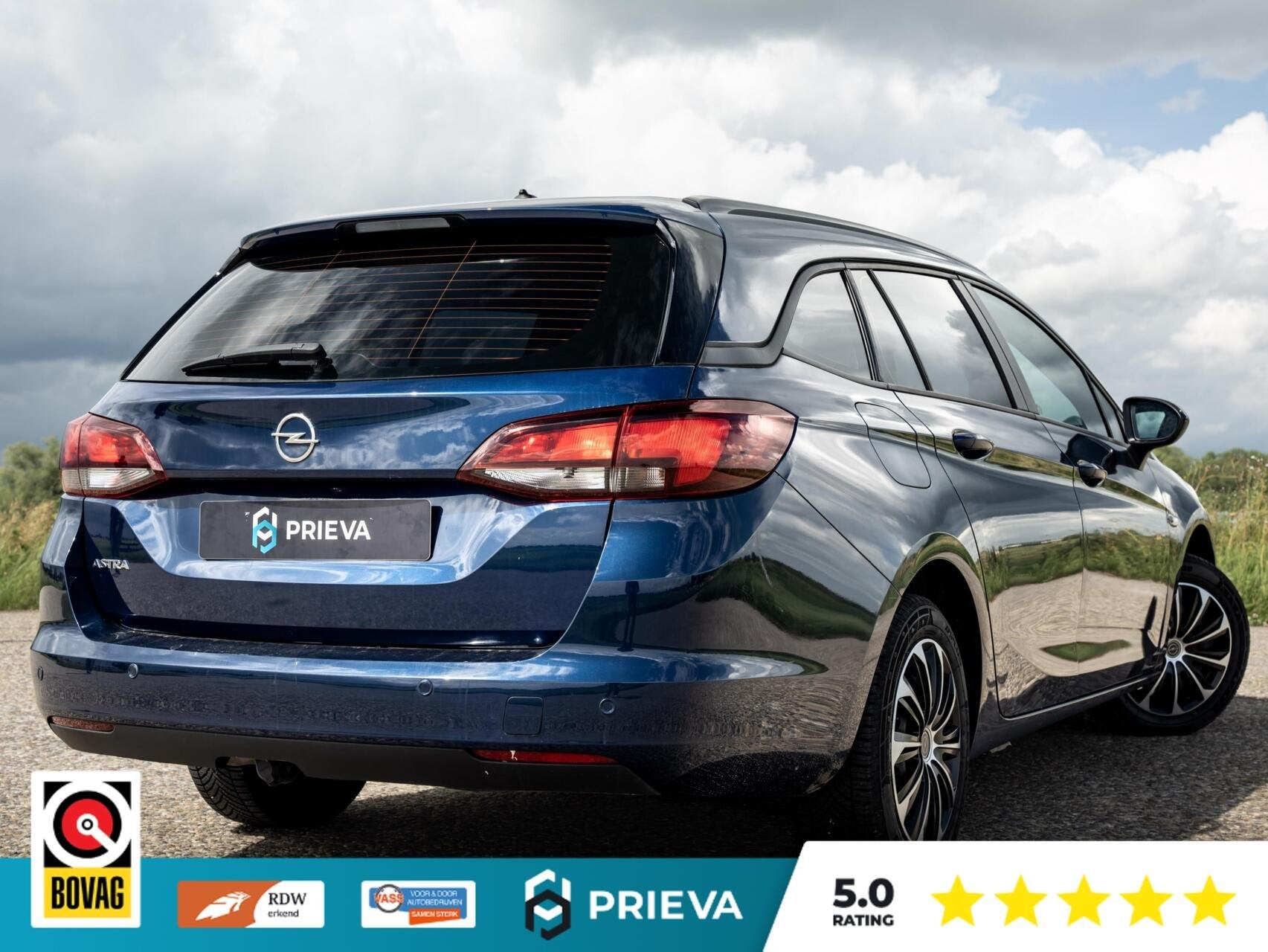 Opel Astra Sports Tourer 1.2 Turbo | Stoelverwarming | Deale, Auto's, Voorwielaandrijving, Dealer onderhouden, Stof, Gebruikt