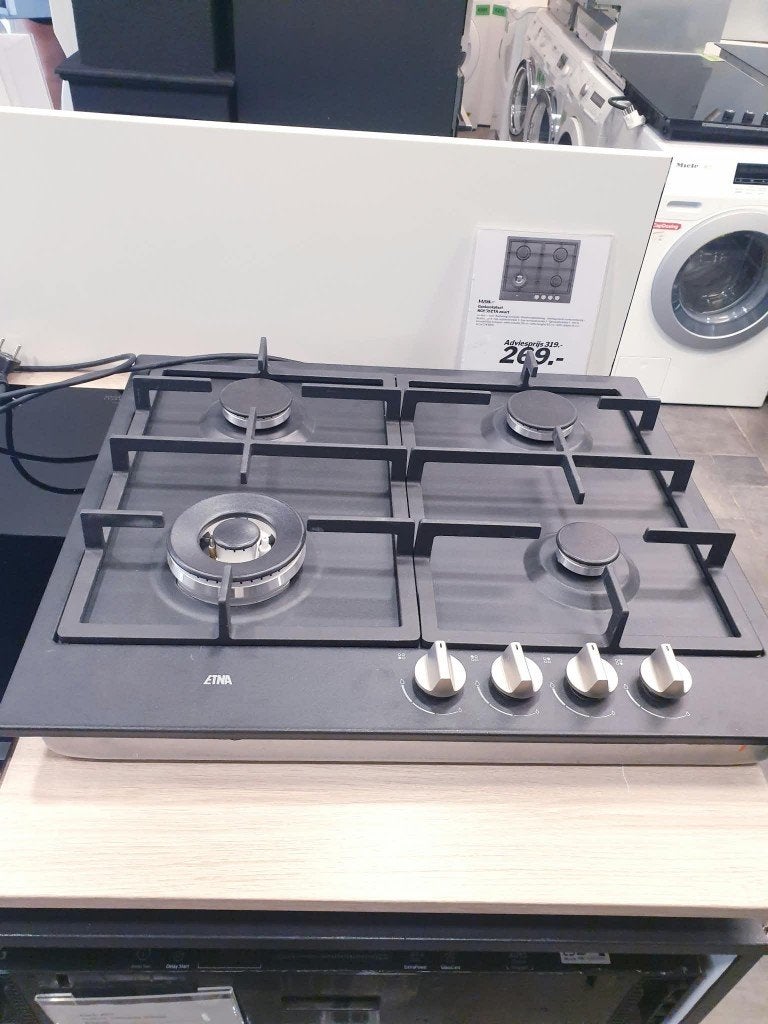 Gaskookplaat - met Wokbrander - Mat Zwart Nieuw