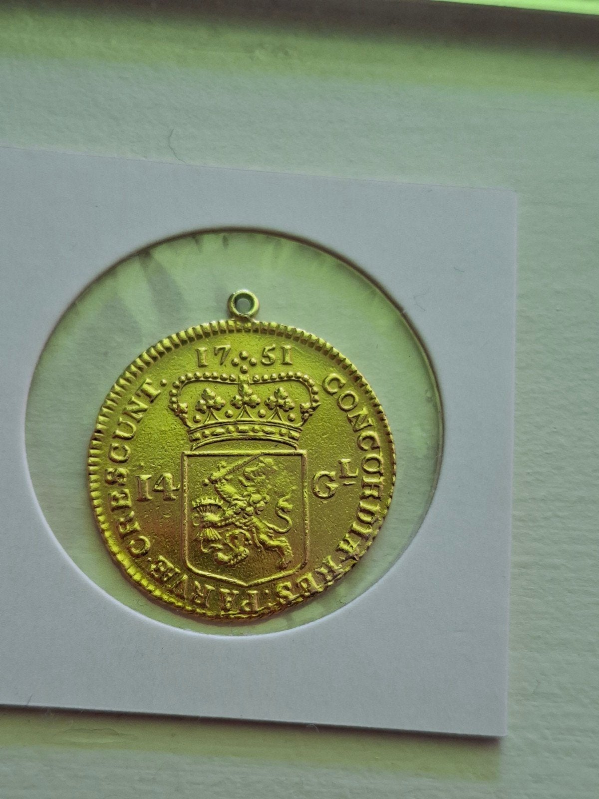 Gouden rijder 1751 west friesland 14 gulden 1751 goud, Vóór koninkrijk, Losse munt, Goud, Overige waardes