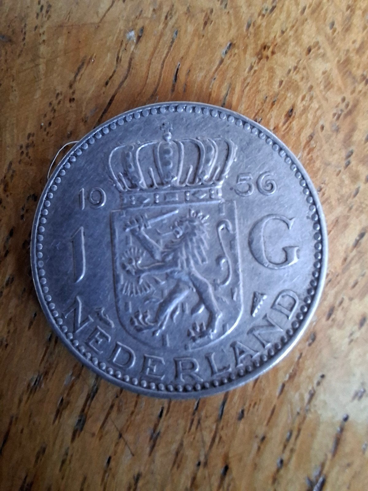 zilveren gulden  1956, Postzegels en Munten, Munten | Nederland, Ophalen, Koningin Juliana, 1 gulden, Zilver