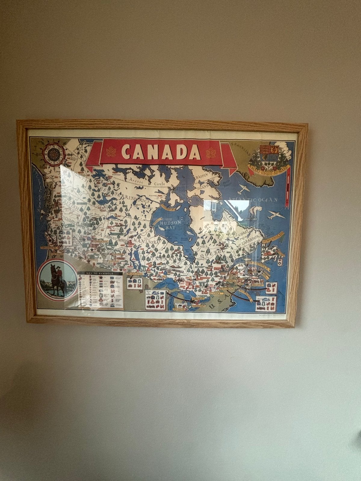vintage-stijl Canada kaart – Cavallini 2017, Ophalen, 50 – 75, Gebruikt, Oorspronkelijke maker