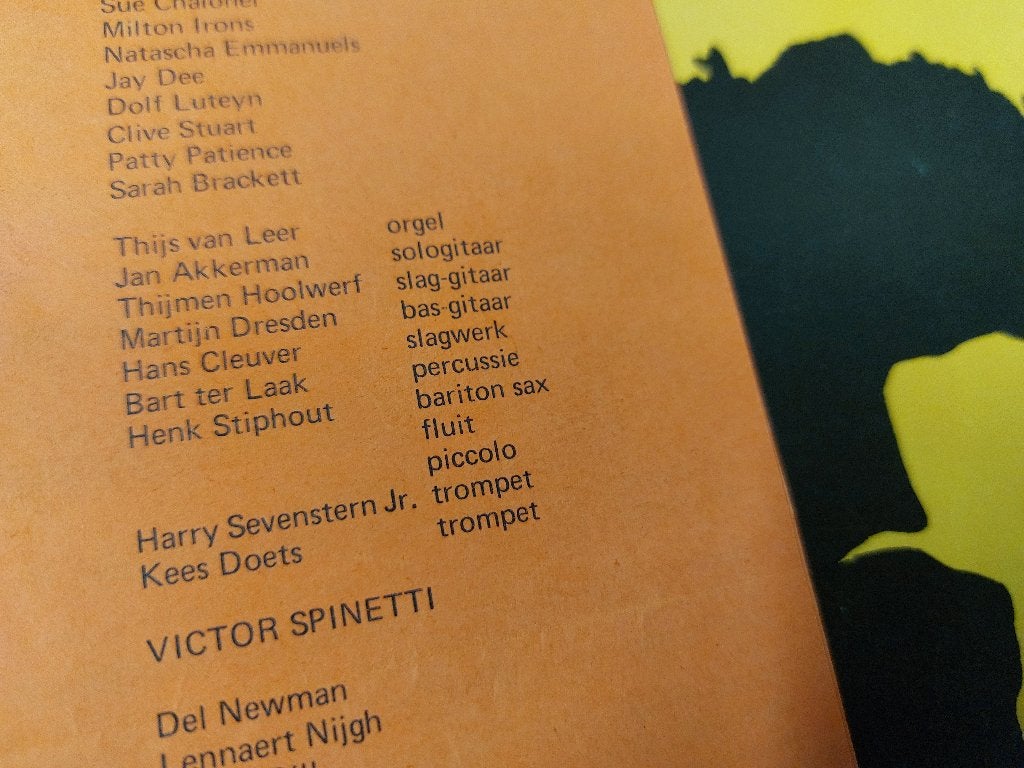 Hair PROGRAMMA 1970 Muscial Premiere met Focus Jan Akkerman, Verzamelen, Hair, Gebruikt, Ophalen of Verzenden, NvT