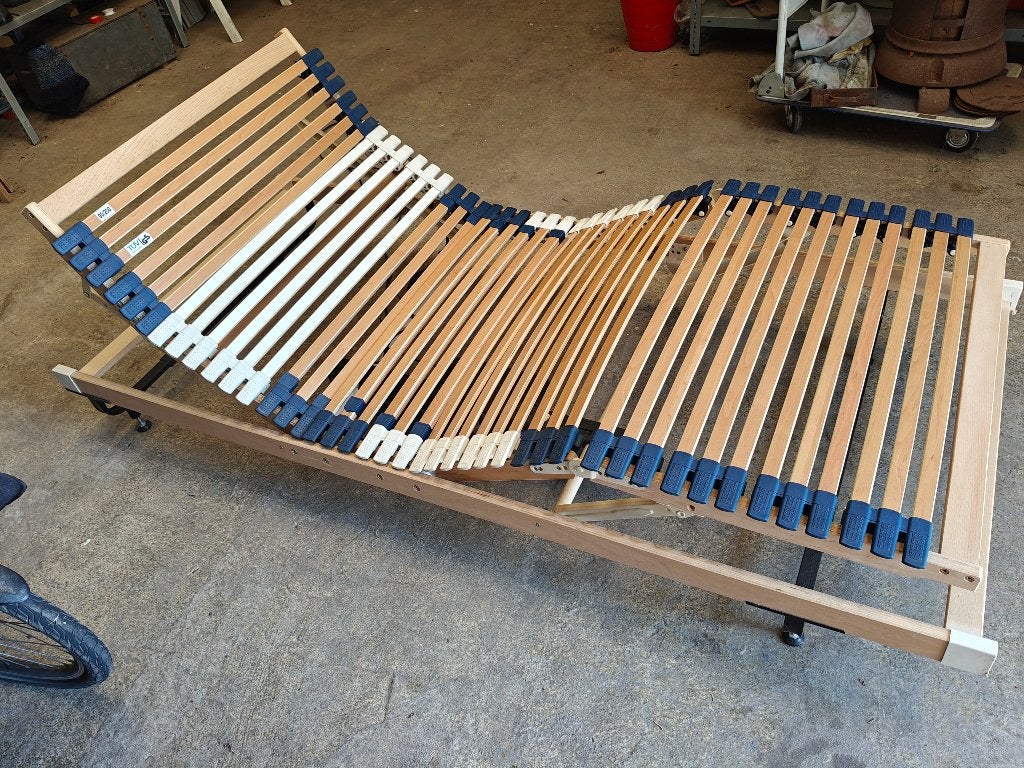elektrisch verstelbare lattenbodem 90x200 cm, Ophalen, 90 cm, 200 cm, Hout