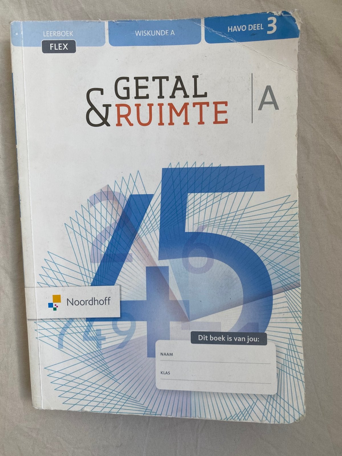 Getal en Ruimte Wiskunde A leerboek, havo deel 3, Boeken, Schoolboeken, Ophalen of Verzenden, Gelezen, HAVO, Wiskunde A