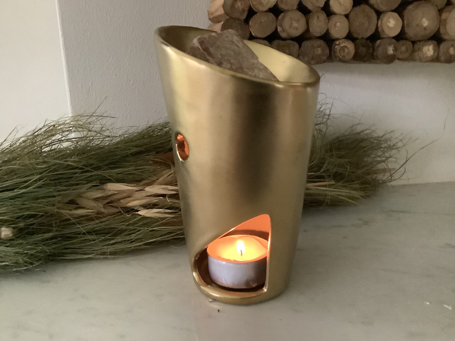 NIEUW Countryfield goudkleurige geurbrander, Ophalen of Verzenden, Nieuw, Goud