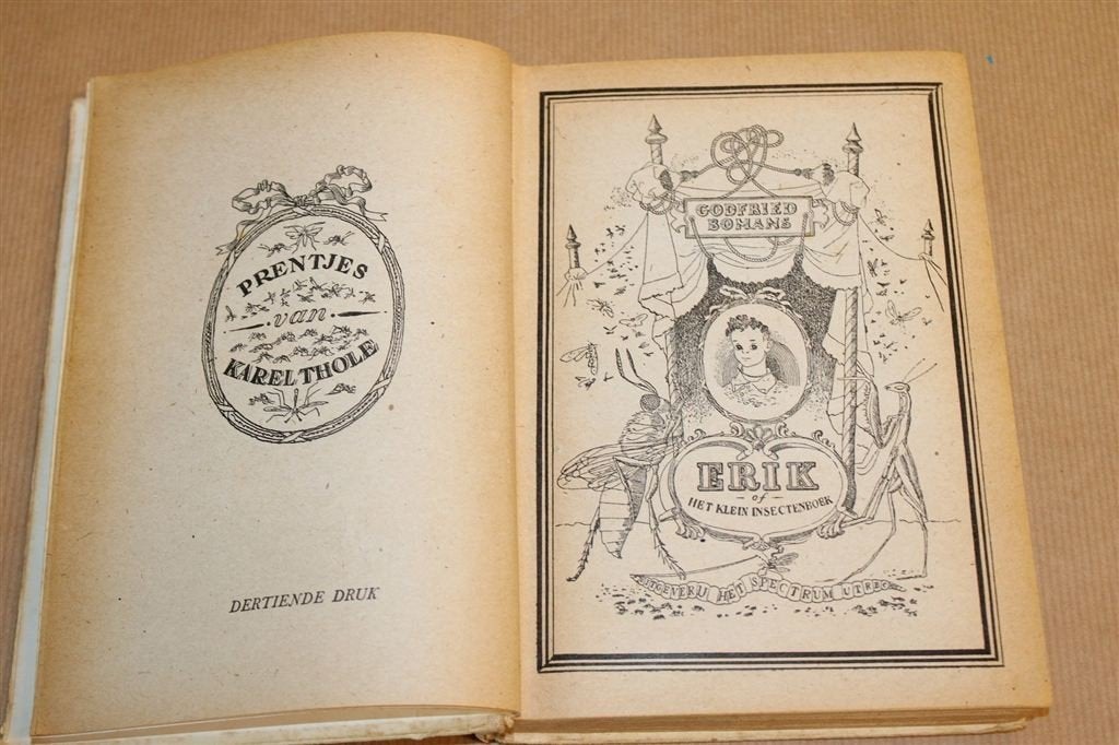 Erik of het Klein Insectenboek — Bomans, Vintage [1948], Ophalen of Verzenden, Gelezen