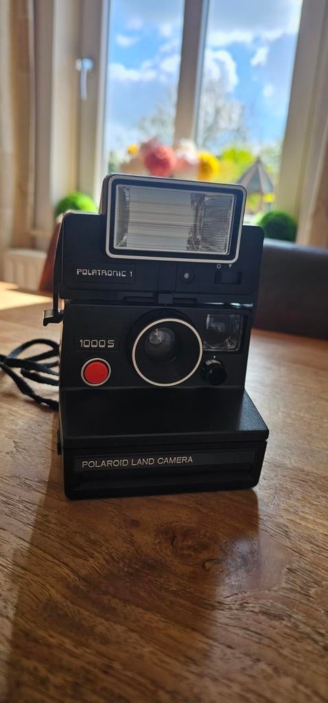 Polaroid Land Camera 1000S met Polatronic 1 flitser, Ophalen of Verzenden, Gebruikt, Polaroid, Polaroid