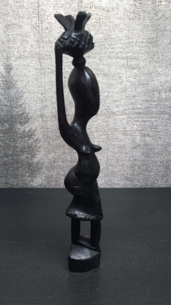 BEELDJE Zwangere VROUW > Afrikaans Houtsnijwerk < Tribal Art, Ophalen of Verzenden, Beeld, Hout, Vrouw
