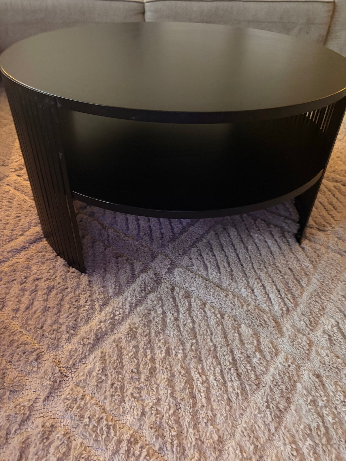 Meubella Salontafel - Zo goed als nieuw, Ophalen, Rond, 50 tot 100 cm, Zo goed als nieuw
