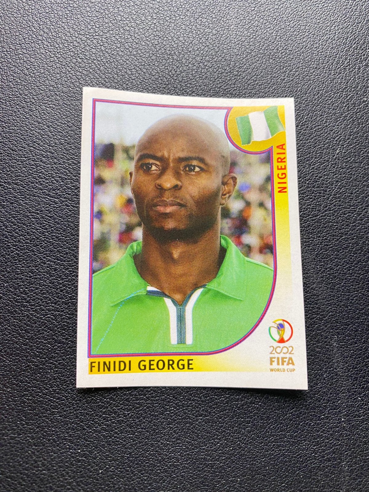 Finidi George - Nigeria - Panini WK 2002 Sticker, Ophalen of Verzenden, Zo goed als nieuw, Buitenlandse clubs, Poster, Plaatje of Sticker
