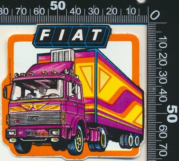 Sticker: Fiat Truck (Klein), Verzenden, Zo goed als nieuw, Bedrijf of Vereniging