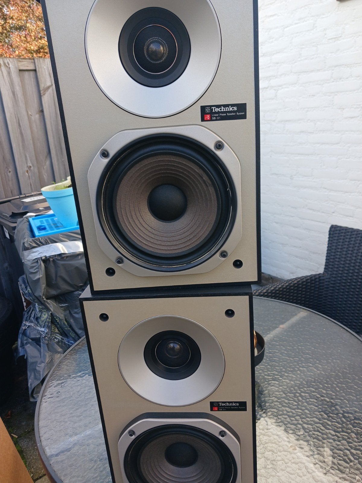 Technics SB-X1 Luidsprekers - Perfecte Staat, Ophalen, Zo goed als nieuw, Stereo speakers, Overige merken