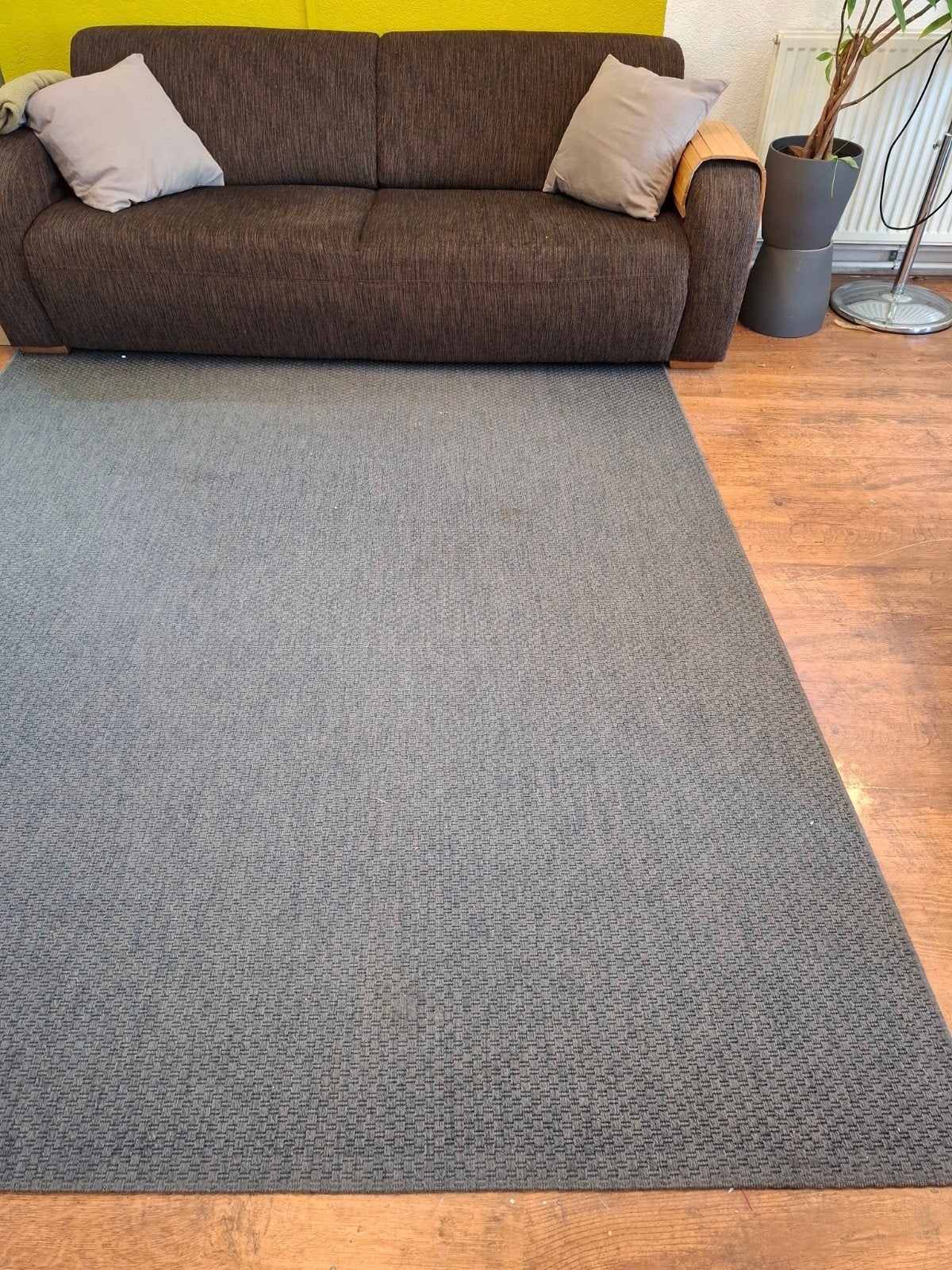Grijs vloerkleed van Ikea (synthetisch) 200 x 300 cm, Ophalen, Gebruikt