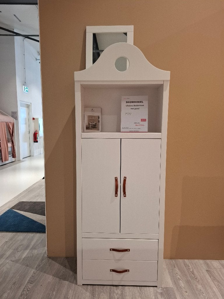 lifetime boekenkast met gevel, Ophalen, 105 cm of meer, Zo goed als nieuw, Minder dan 50 cm