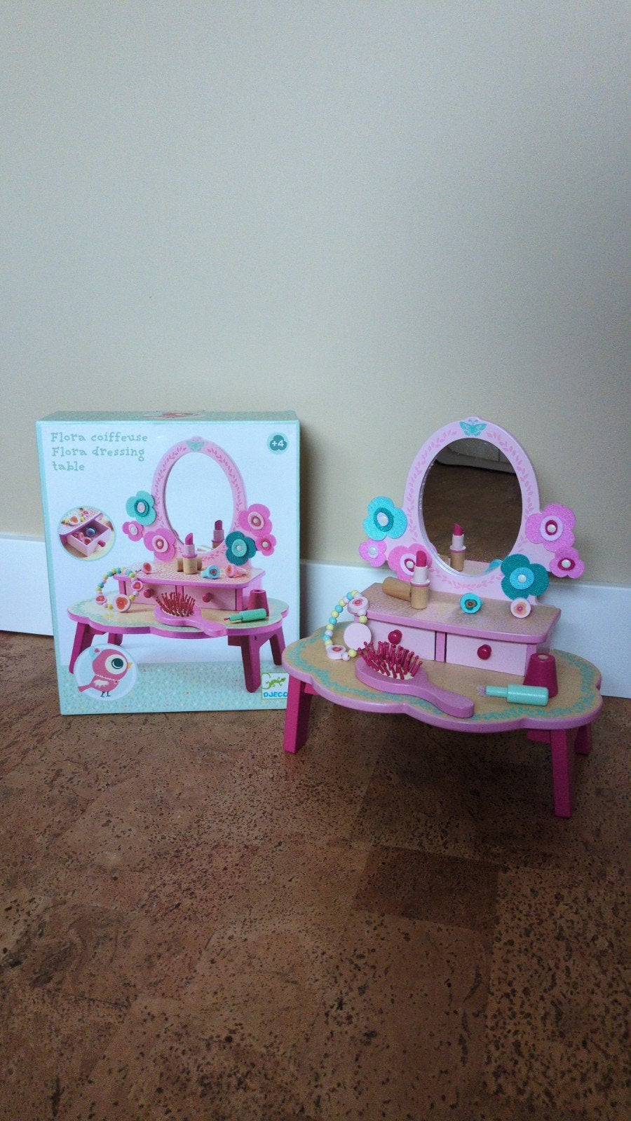 Djeco Houten kaptafel voor kinderen, Ophalen of Verzenden, Zo goed als nieuw, Overige typen