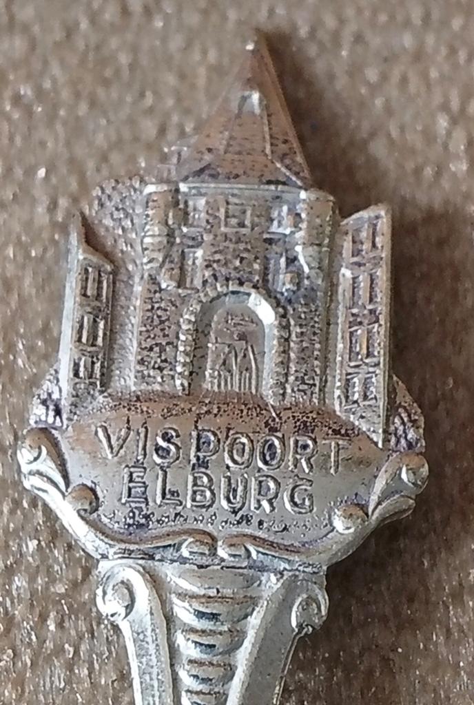 LEPELTJE VISPOORT ELBURG*THEELEPELTJE, Verzenden, Gebruikt, Metaal, Bestek