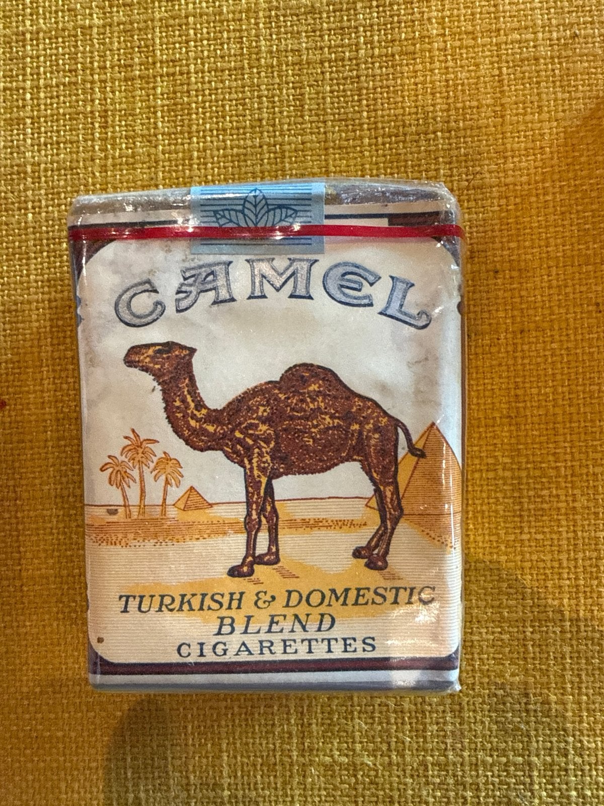 Vintage Camel Sigarettenpakje - Turkish & Domestic Blend, Verzamelen, Ophalen of Verzenden, Gebruikt, Tabaksdoos of Verpakking