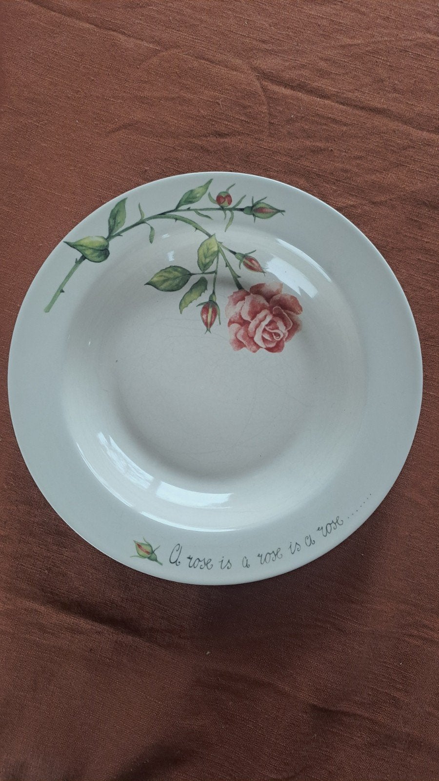 4 soepborden A rose is a rose, van Jet by ter Steege., Overige typen, Ophalen of Verzenden, Zo goed als nieuw, Overige stijlen