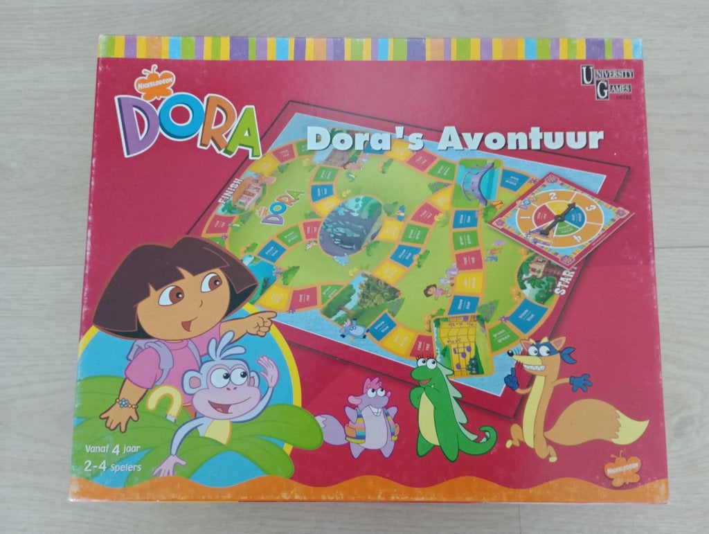 Dora's Avontuur - Bordspel, Een of twee spelers, Ophalen of Verzenden, Zo goed als nieuw