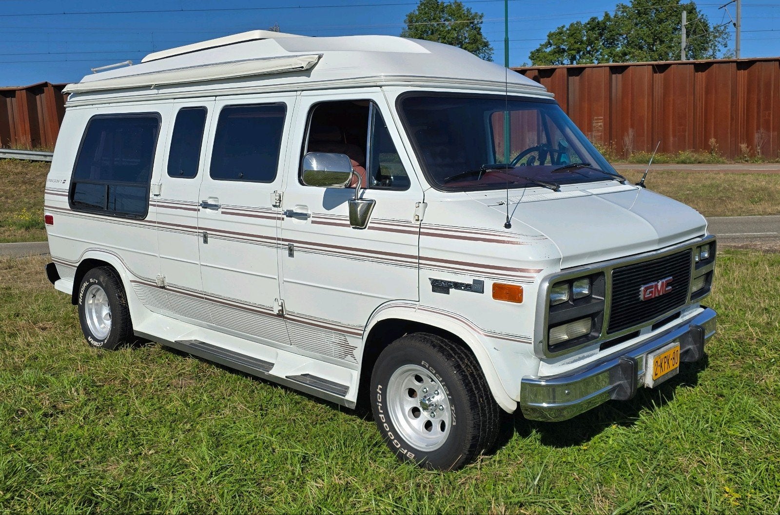 1992 GMC Vandura Wit Camperkenteken, Auto's, Automaat, Sound system, 7 stoelen, Wit