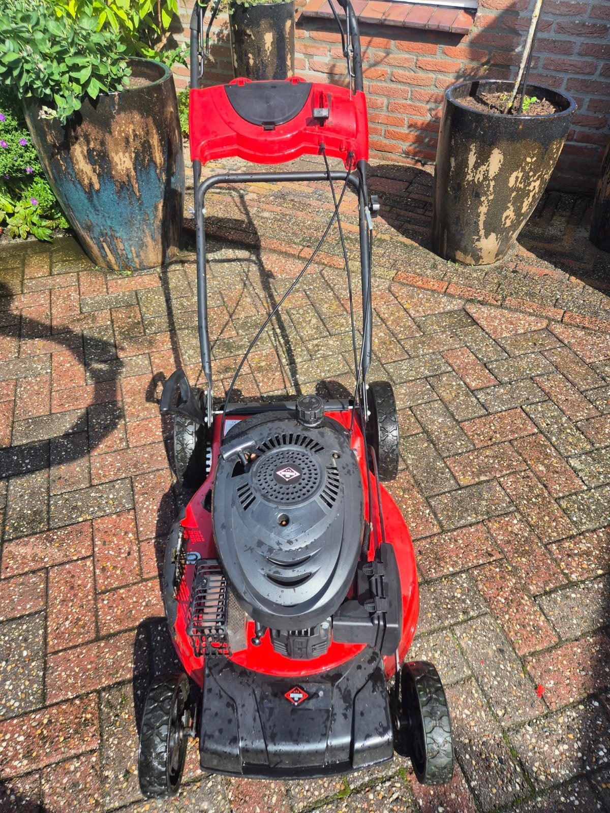 grasmaaier met aandrijving, Gebruikt, Mulchfunctie, Ophalen of Verzenden, Benzine-grasmaaier