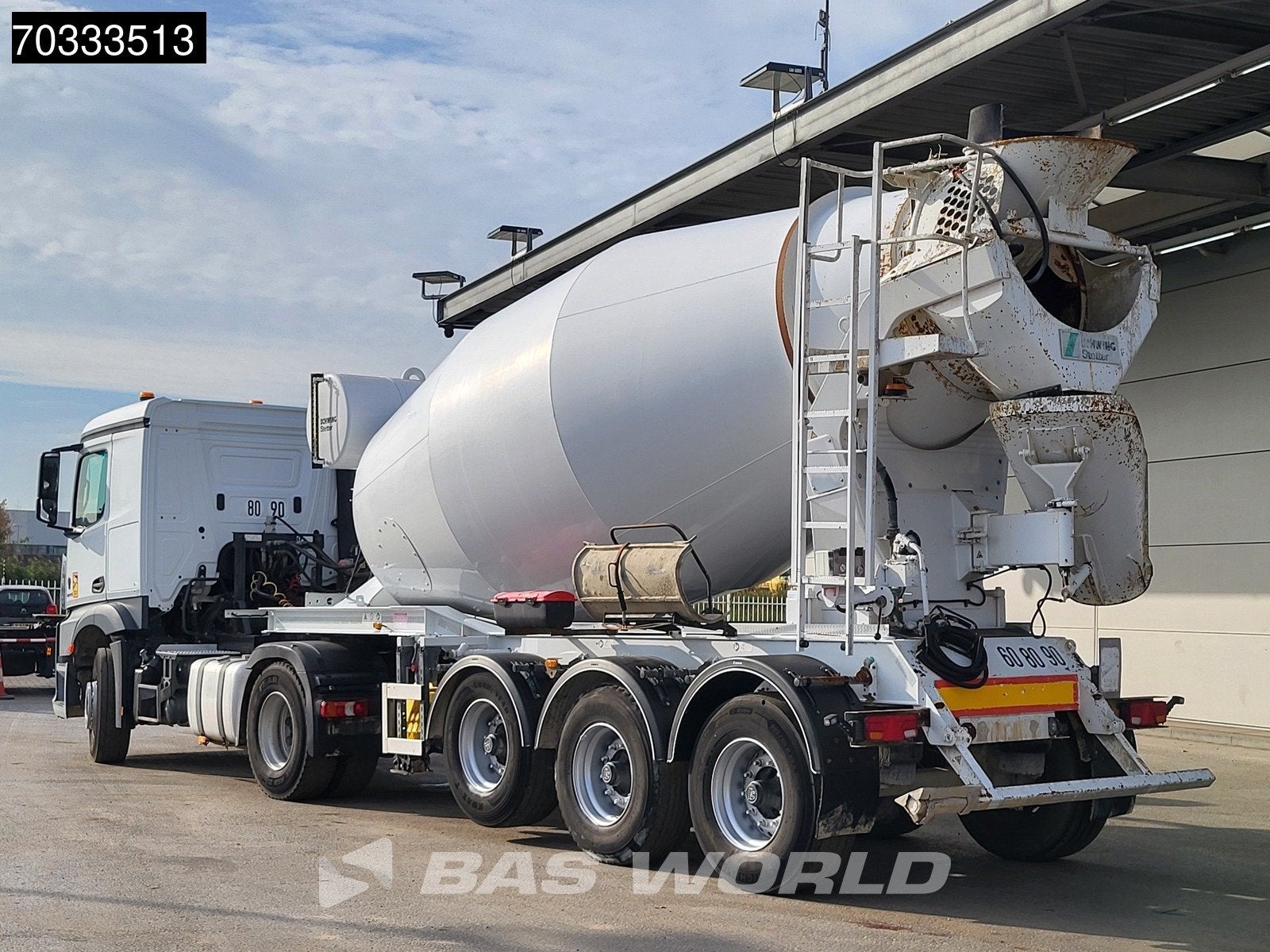 Mercedes Actros 1845 4X2 Concrete BPW 12m3 Retarder Hydrauli, Auto's, Automaat, Stof, Euro 6, Automatische klimaatregeling