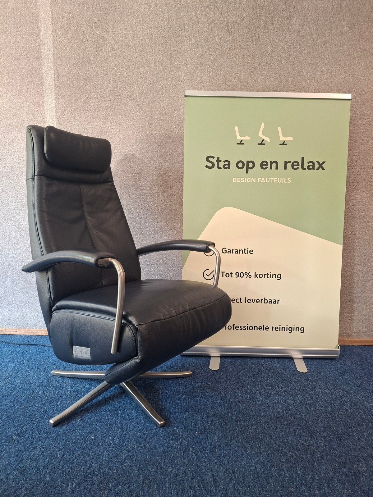 elektrische relax fauteuil Prominent C102 extra luxe ZGAN, Minder dan 75 cm, Hoofdstraat 60 Schijndel, Ophalen of Verzenden, Zo goed als nieuw