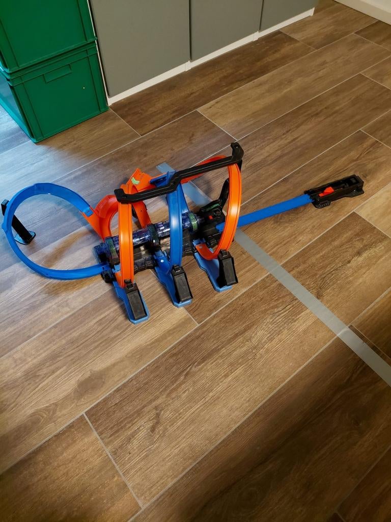 Hot Wheels racebaan met motor en auto's, Ophalen of Verzenden