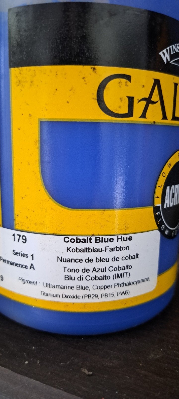 Winsor & Newton Galeria Acrylverf 500ml Cobalt Blue Hue, Ophalen of Verzenden, Nieuw, Acrylverf