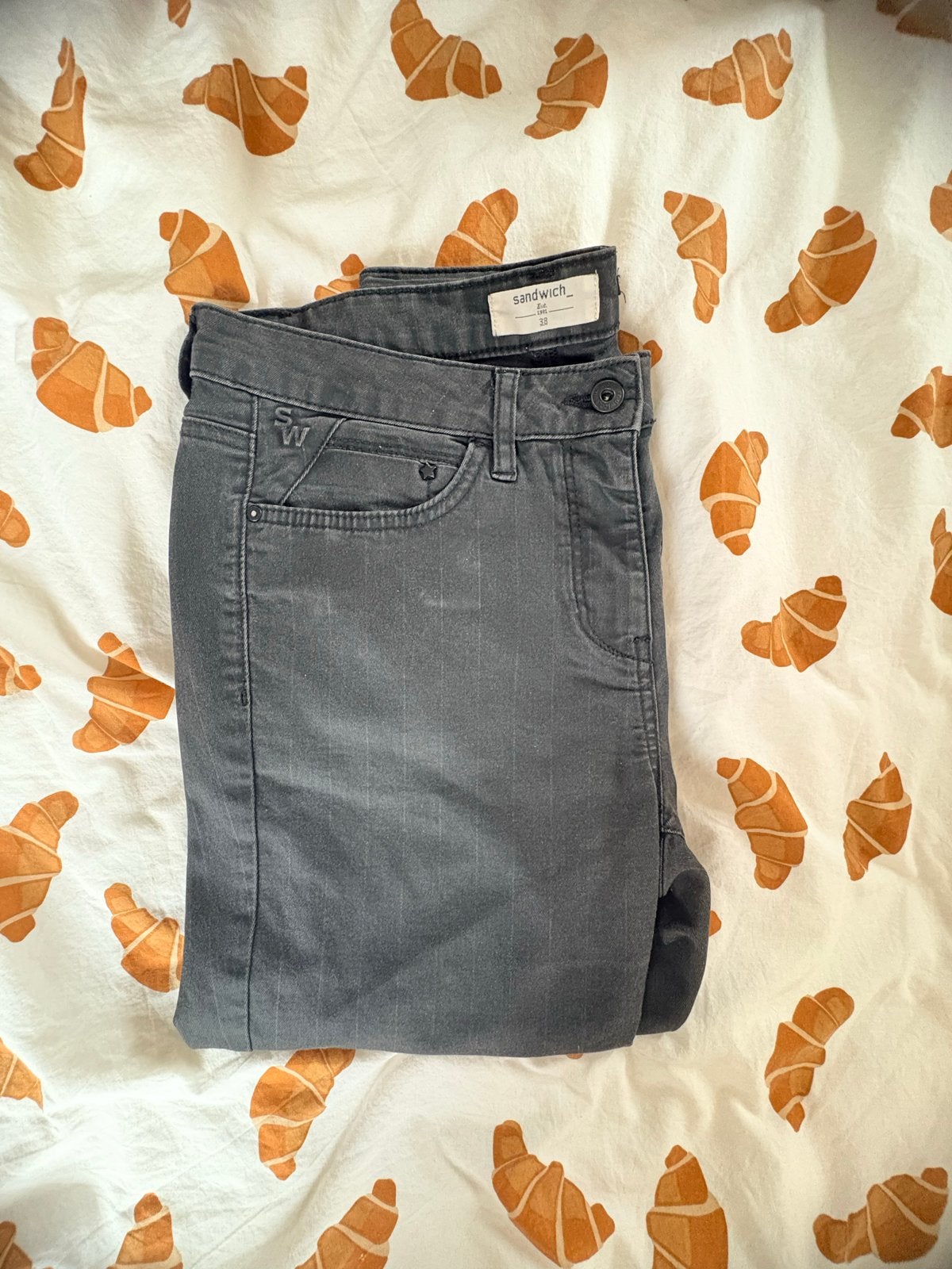 Zwarte broek van Sandwich, maat M, Verzenden, Maat 38/40 (M), Zwart