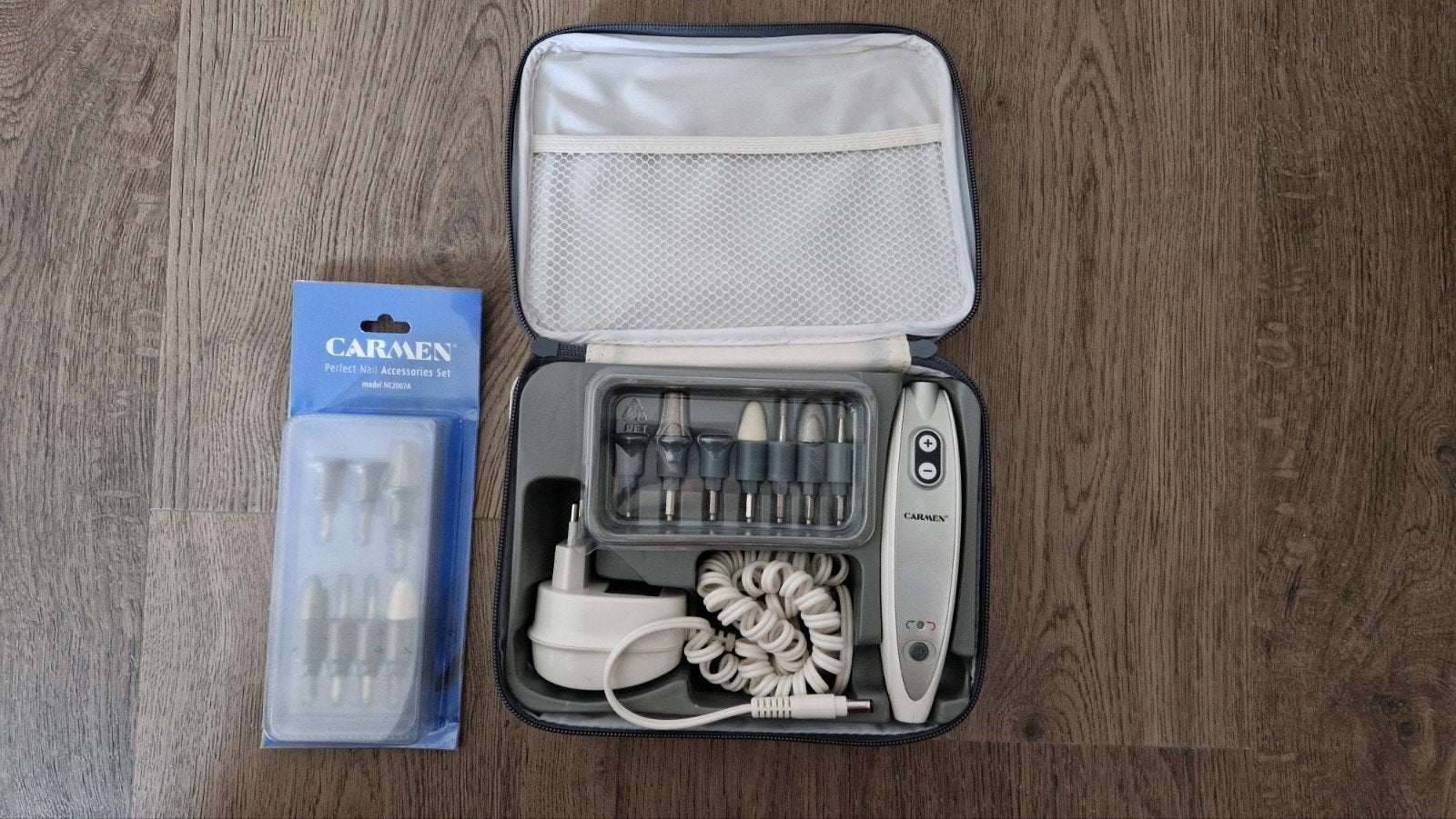 Carmen elektrische nagelvijlset + accessoireset, Ophalen of Verzenden, Zo goed als nieuw, Overige typen