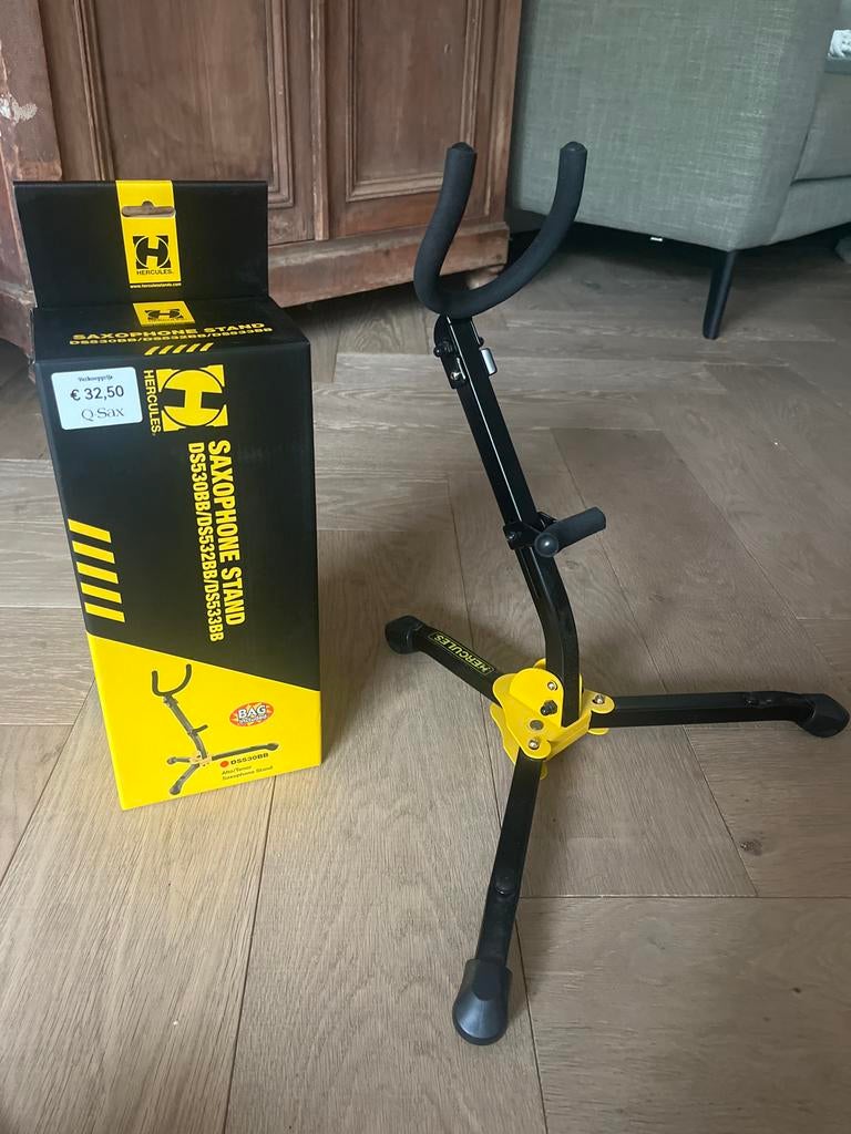 Standaard voor een alt of tenor saxofoon, Muziek en Instrumenten, Standaards, Ophalen of Verzenden, Zo goed als nieuw, Instrumentstandaard
