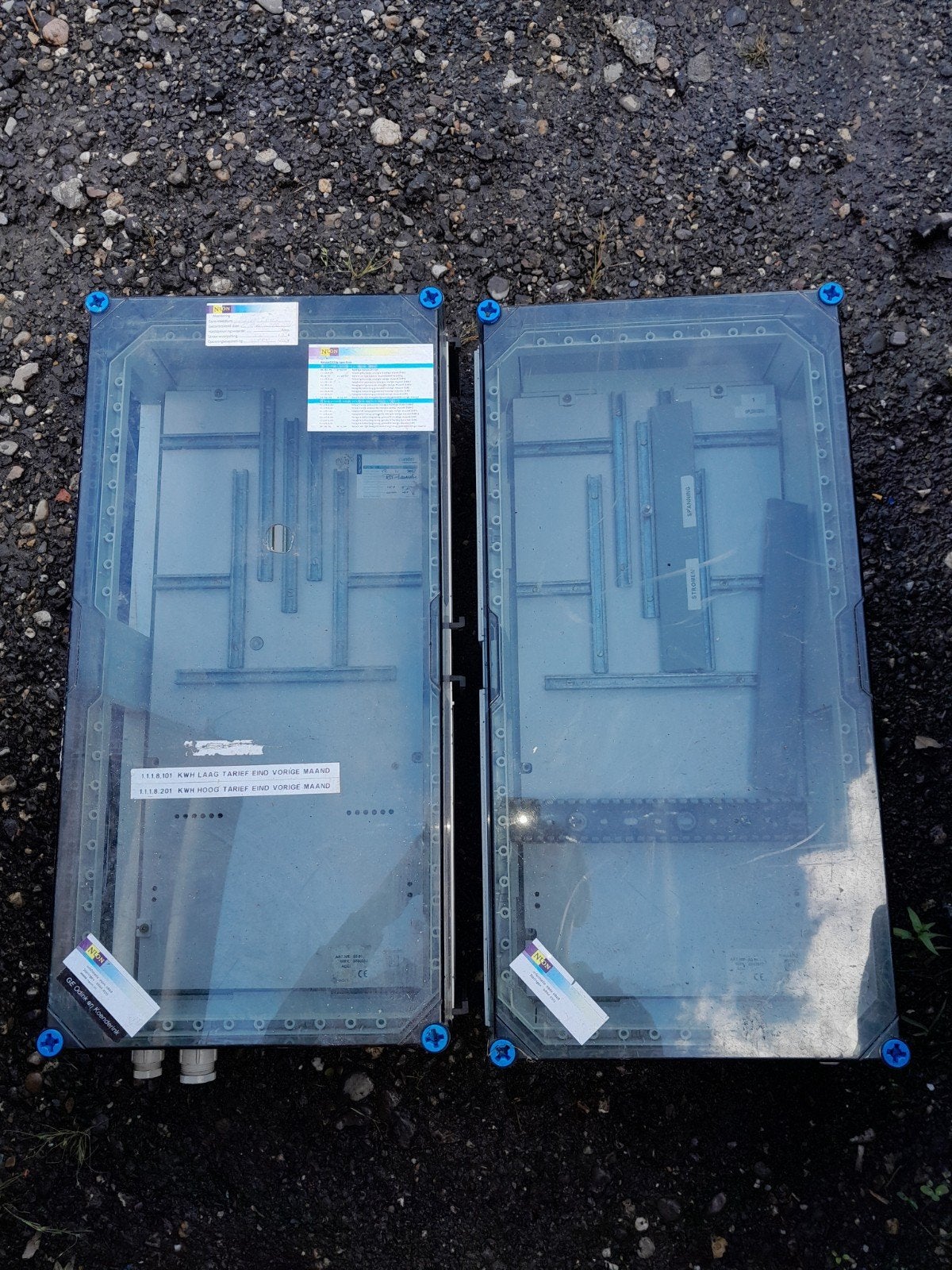 3x installatiekast groepenkast verdeelkast elektrokast, Doe-het-zelf en Verbouw, Elektra en Kabels, Ophalen, Gebruikt, Groepenkast