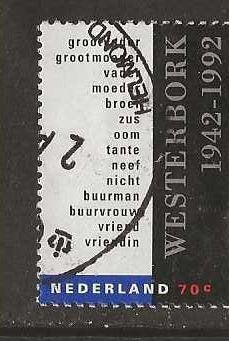 NG; 1531 Kamp Westerbork, Verzenden, Gestempeld