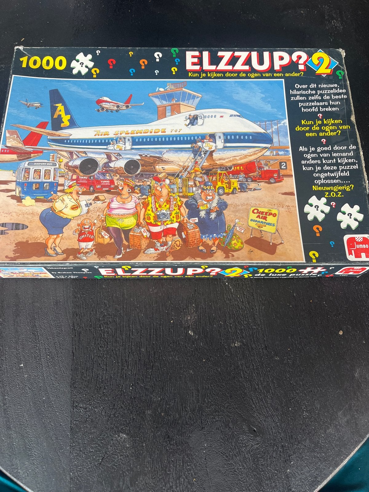 Jumbo Elzzup nr2 Puzzel 1000 stukjes - Vliegveld, Ophalen, 500 t/m 1500 stukjes, Gebruikt, Legpuzzel